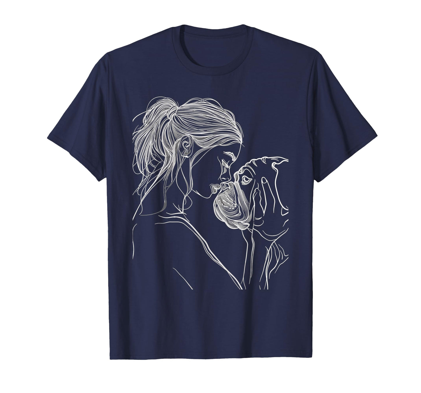 English Bulldog Mom Dog Art Mother's Day T-Shirt