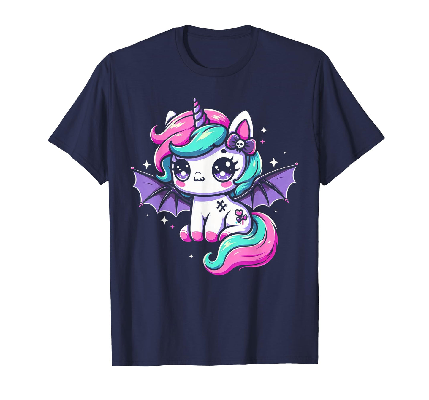 Pastel Goth Unicorn Kawaii Creepy Cute Aesthetic Art T-Shirt