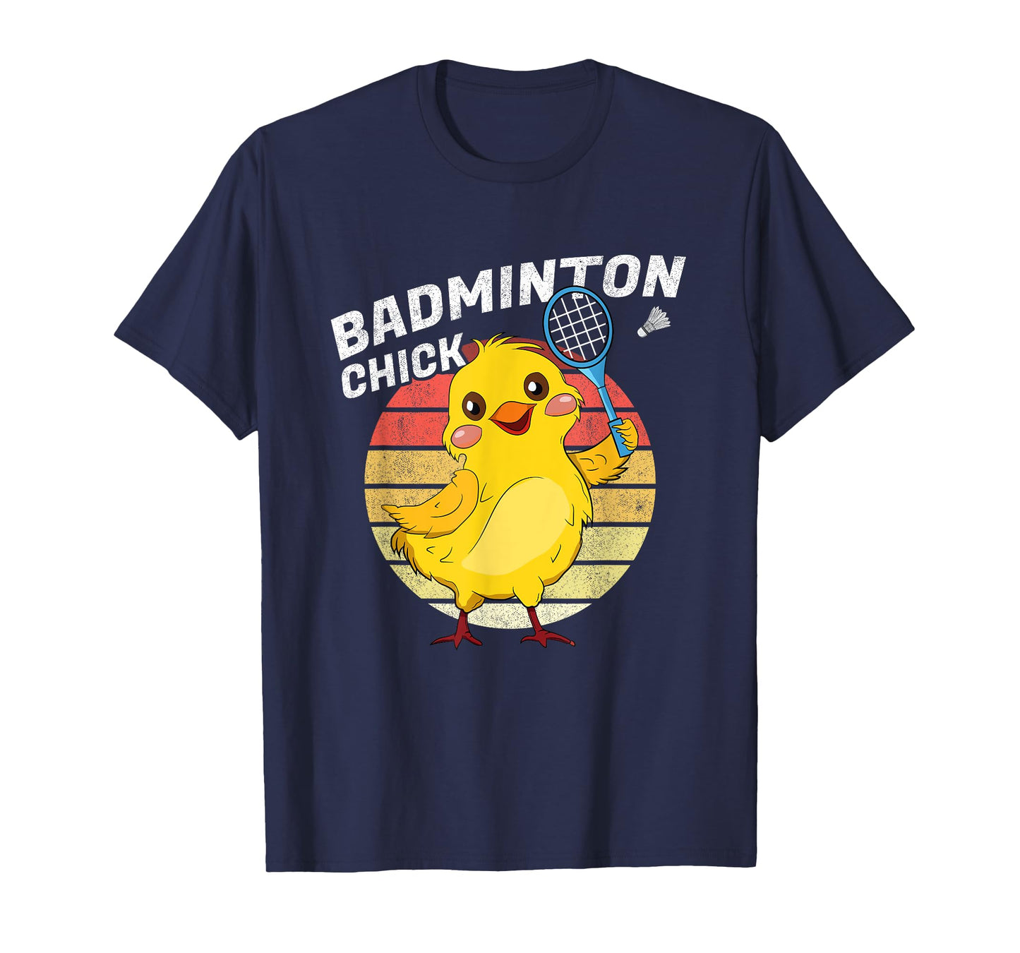 Badminton Chick Retro Chicken Birdie Women Badminton T-Shirt