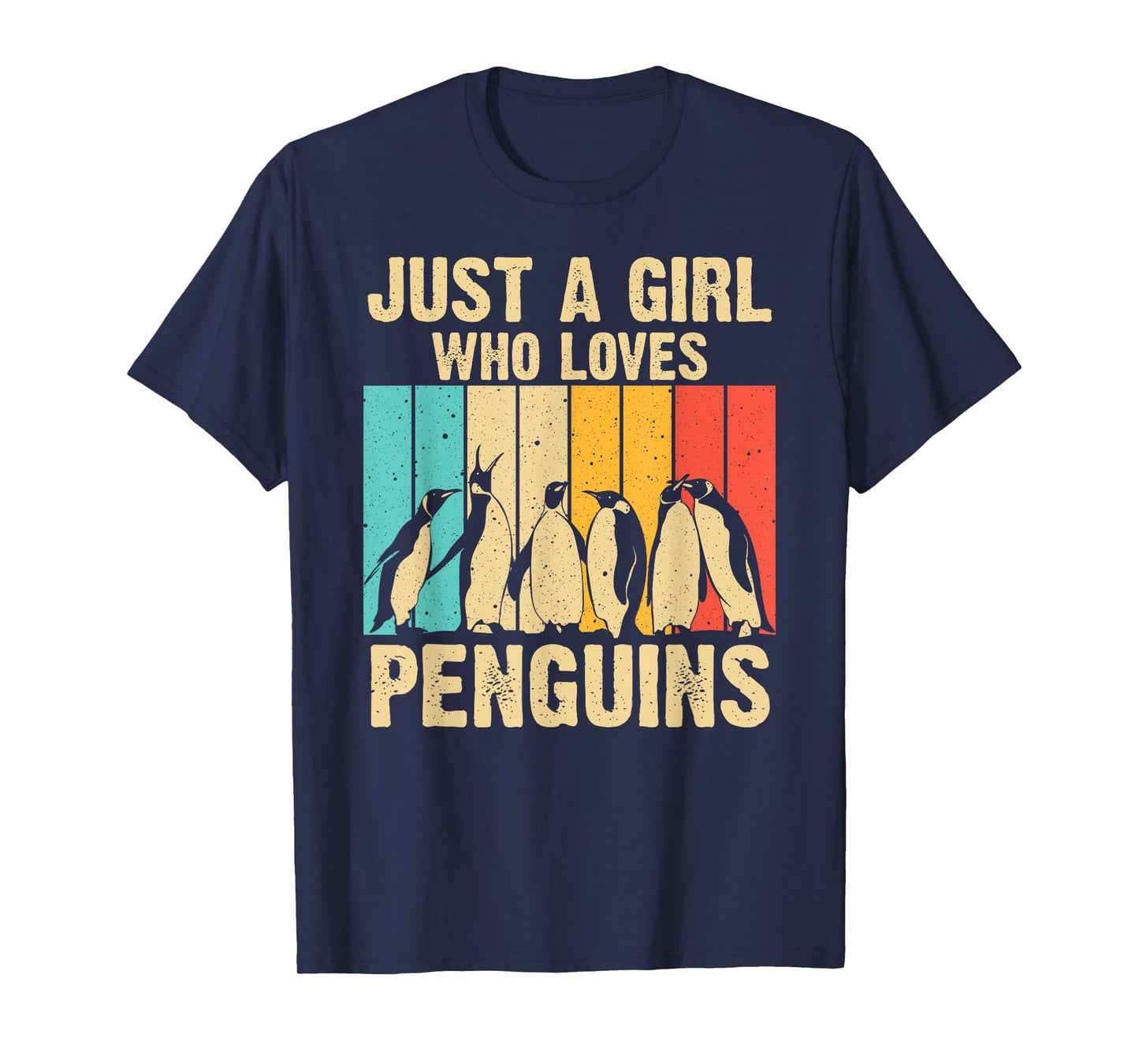 Cute Penguin Art Women Girls Kids Zoologist Penguin Lovers T-Shirt