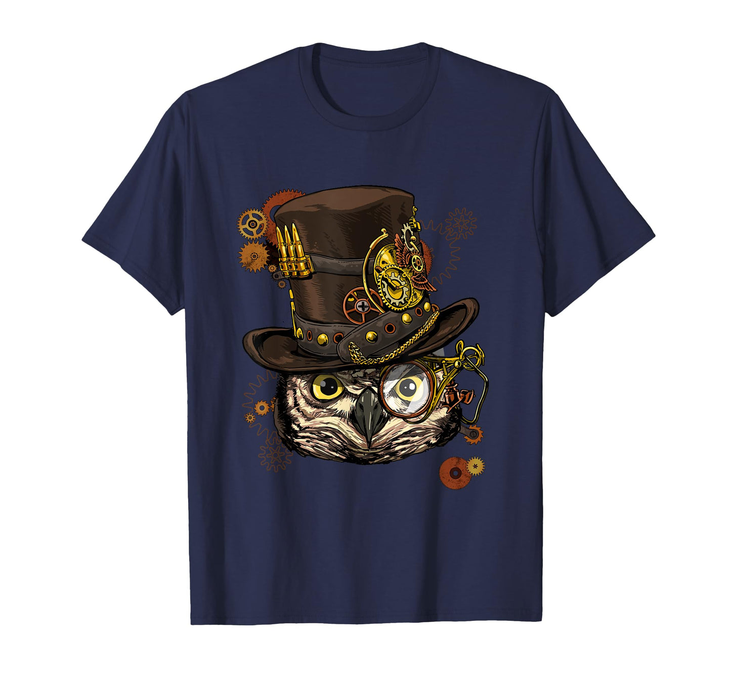 Steampunk Owl Mechanical Steampunk Gears Bird Owl Lover T-Shirt