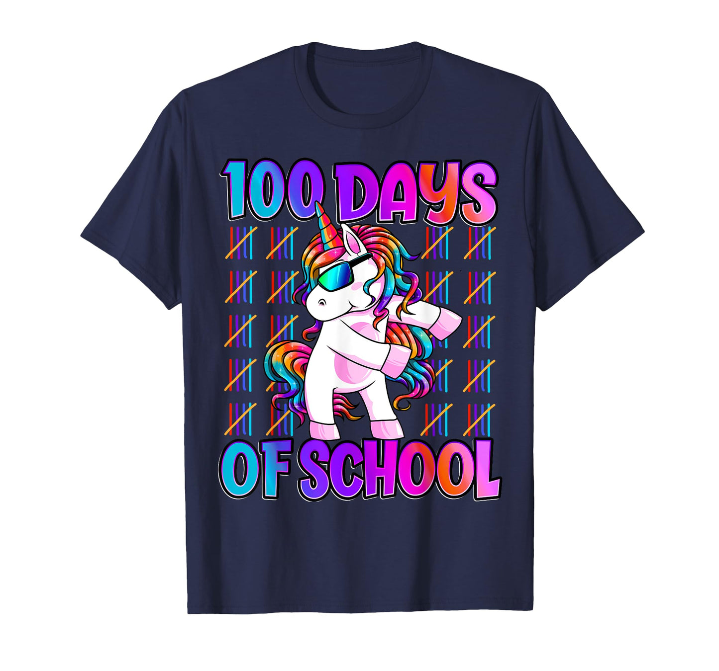100 Days Of School Shirt Unicorn 100 Days Smarter 100th Day T-Shirt