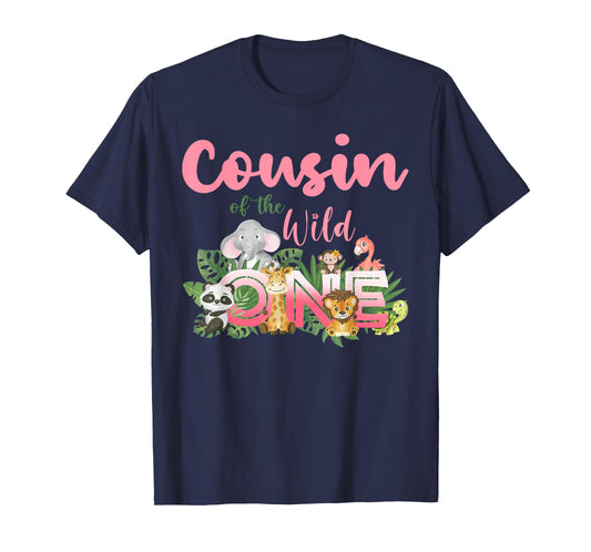 Cousin Of The Wild One Birthday 1st Safari Jungle Family T-Shirt