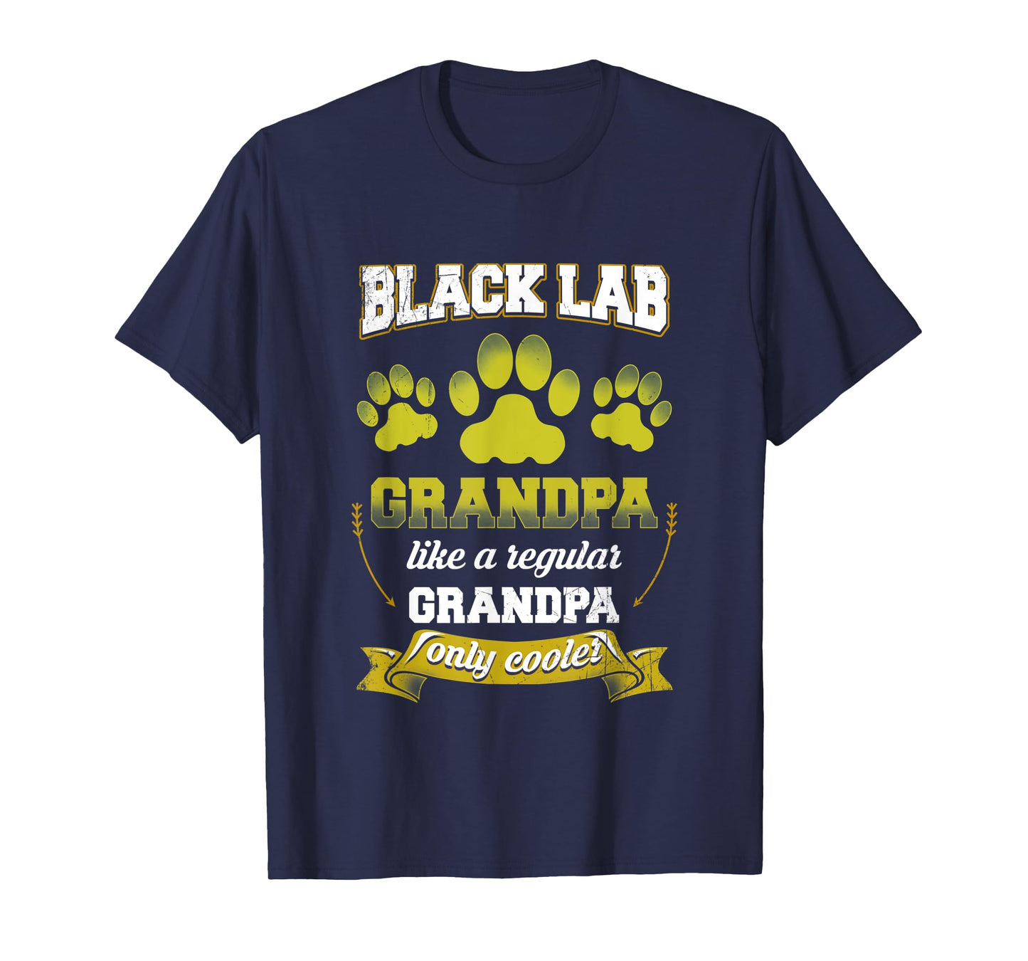 Mens Black Lab Grandpa Like A Regular Grandpa Only Cooler Shirt