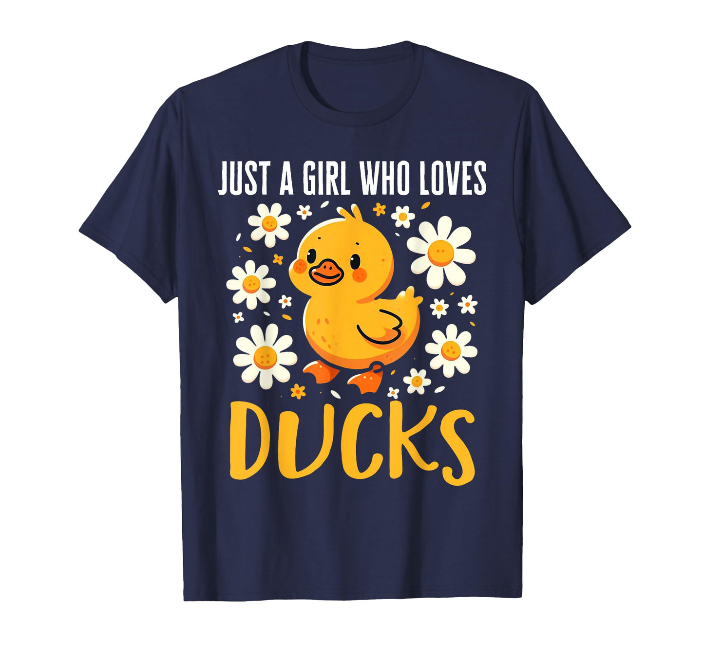 Just a Girl Who Loves Ducks Shirt Girl Cute Funny Duck Gifts T-Shirt