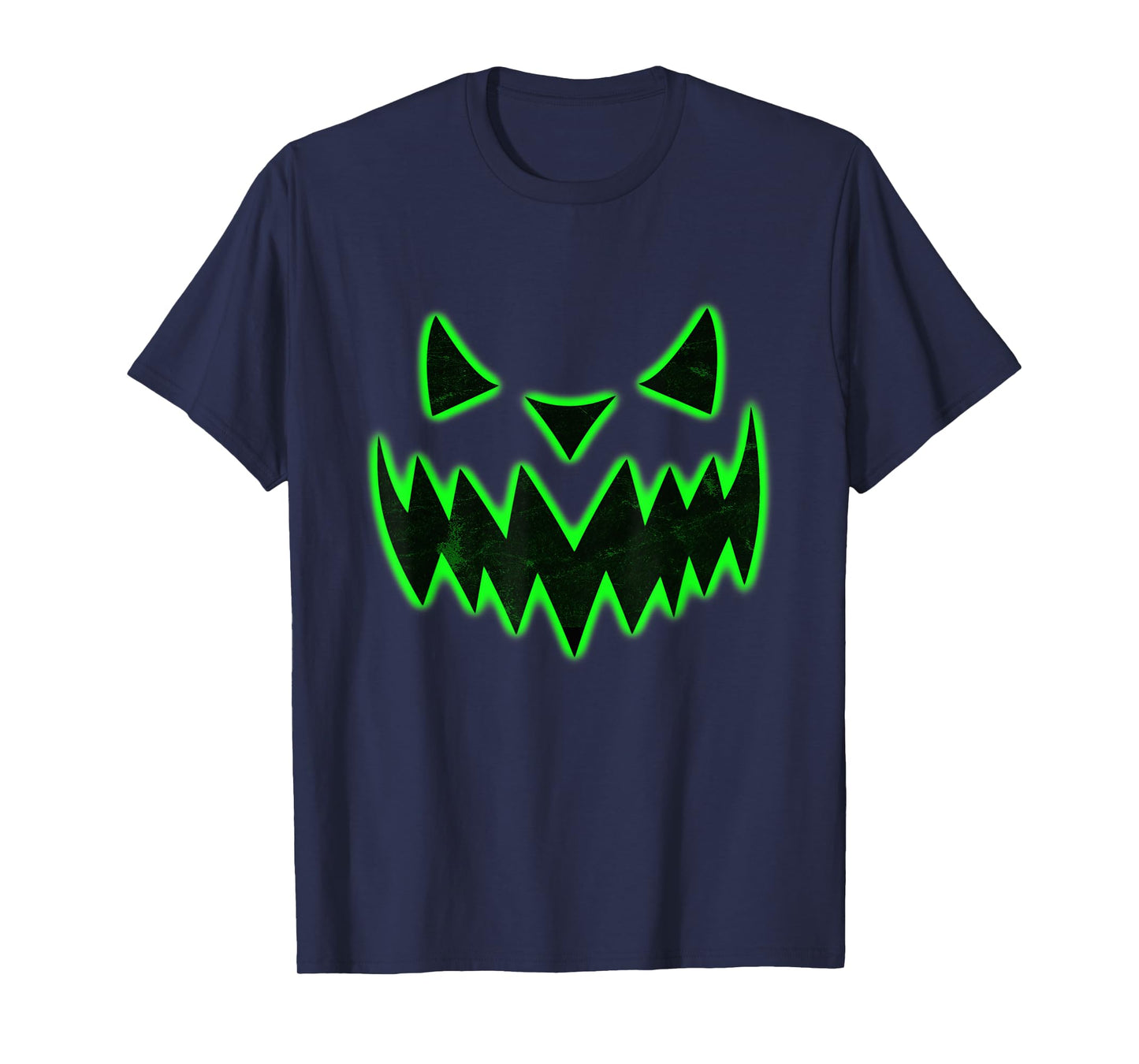 Scary green Pumpkin Halloween T-Shirt Halloween Costume Tee T-Shirt