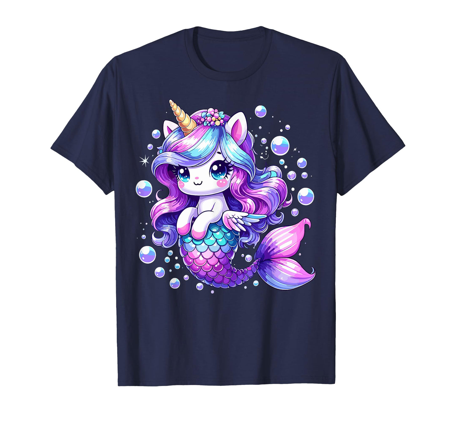 Mermaid Birthday Party Unicorn Mermicorn T-Shirt