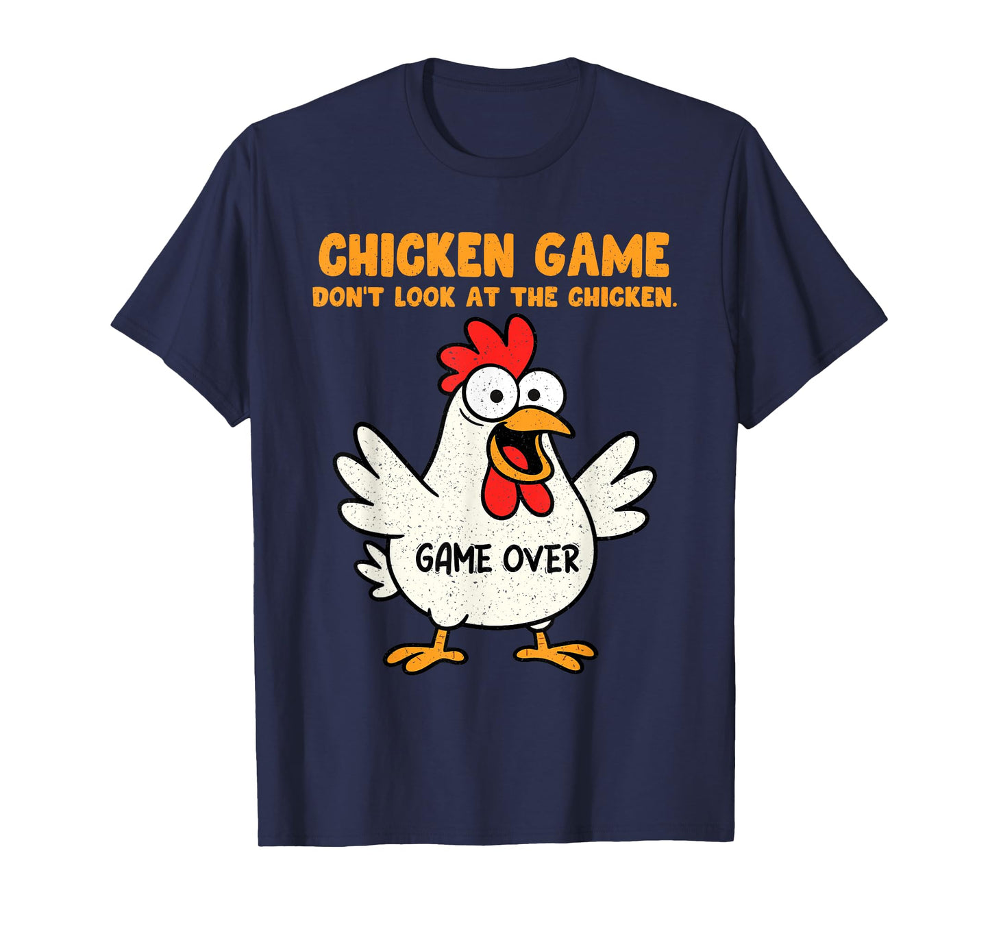 Funny Chicken Game Don't Look At The Chicken Animal Meme Gag T-Shirt