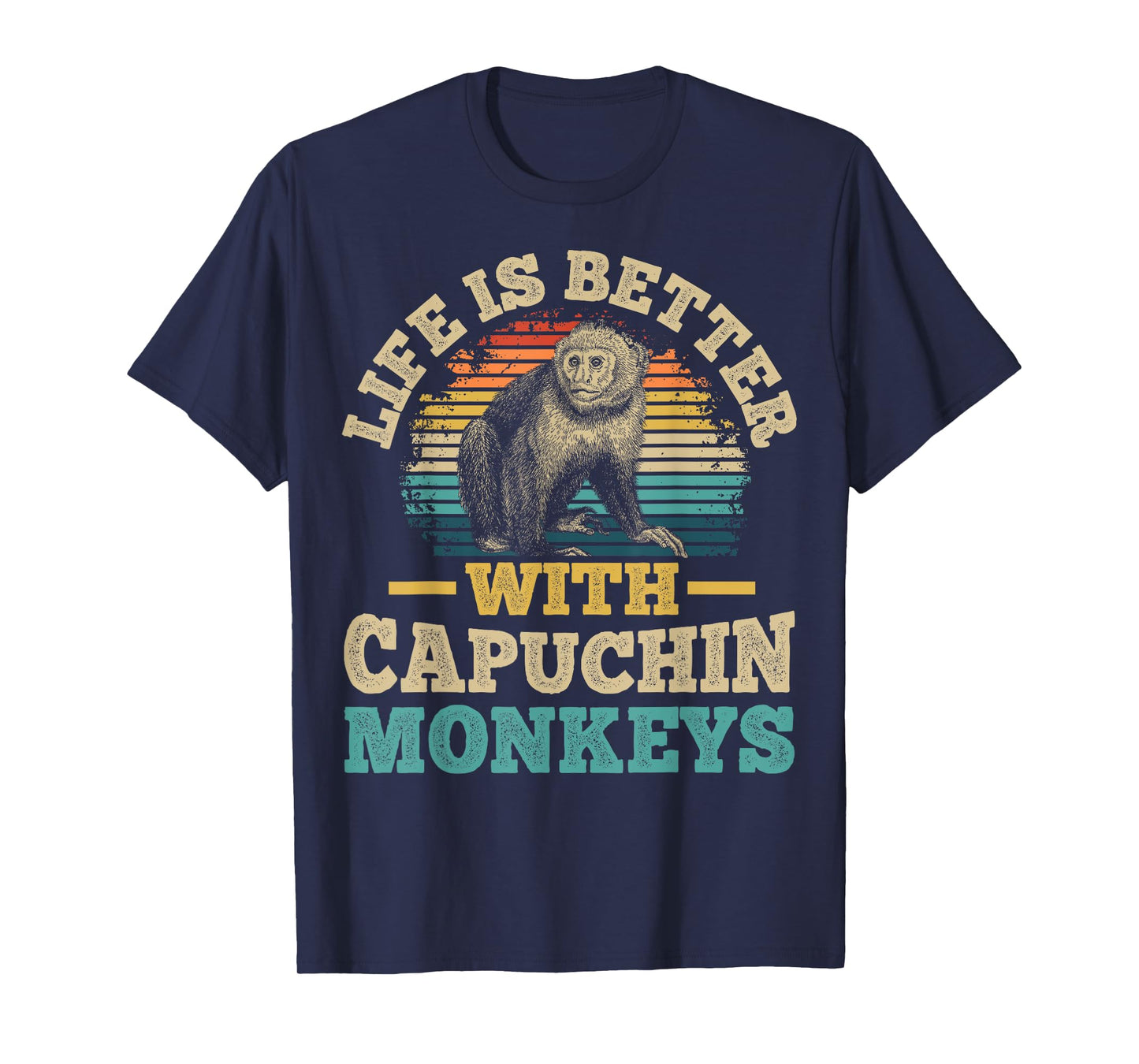 Monkey and Capuchin Monkey Design for a Capuchin Monkey fan T-Shirt