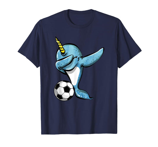 Dabbing Narwhal - Soccer Lovers Jersey Football Fans Sport T-Shirt