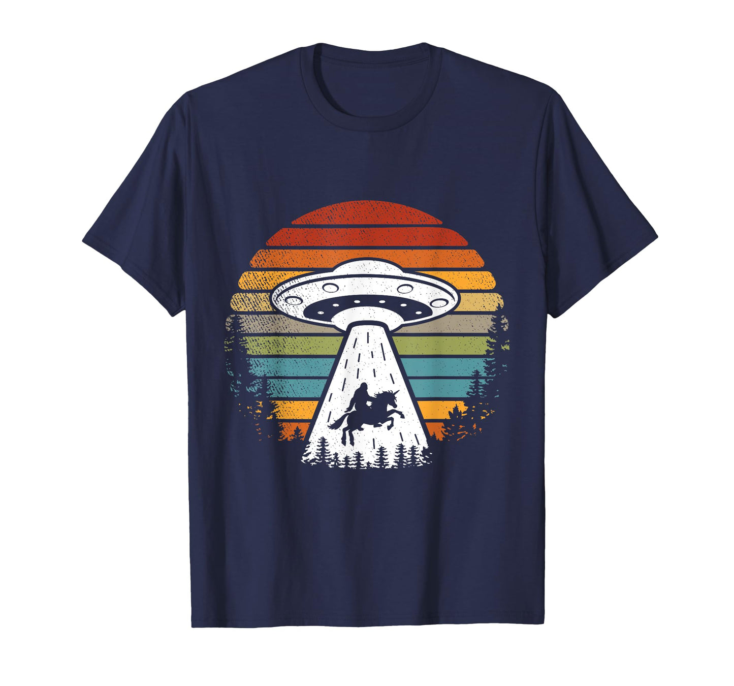 Bigfoot Alien Unicorn Sasquatch UFO T-Shirt