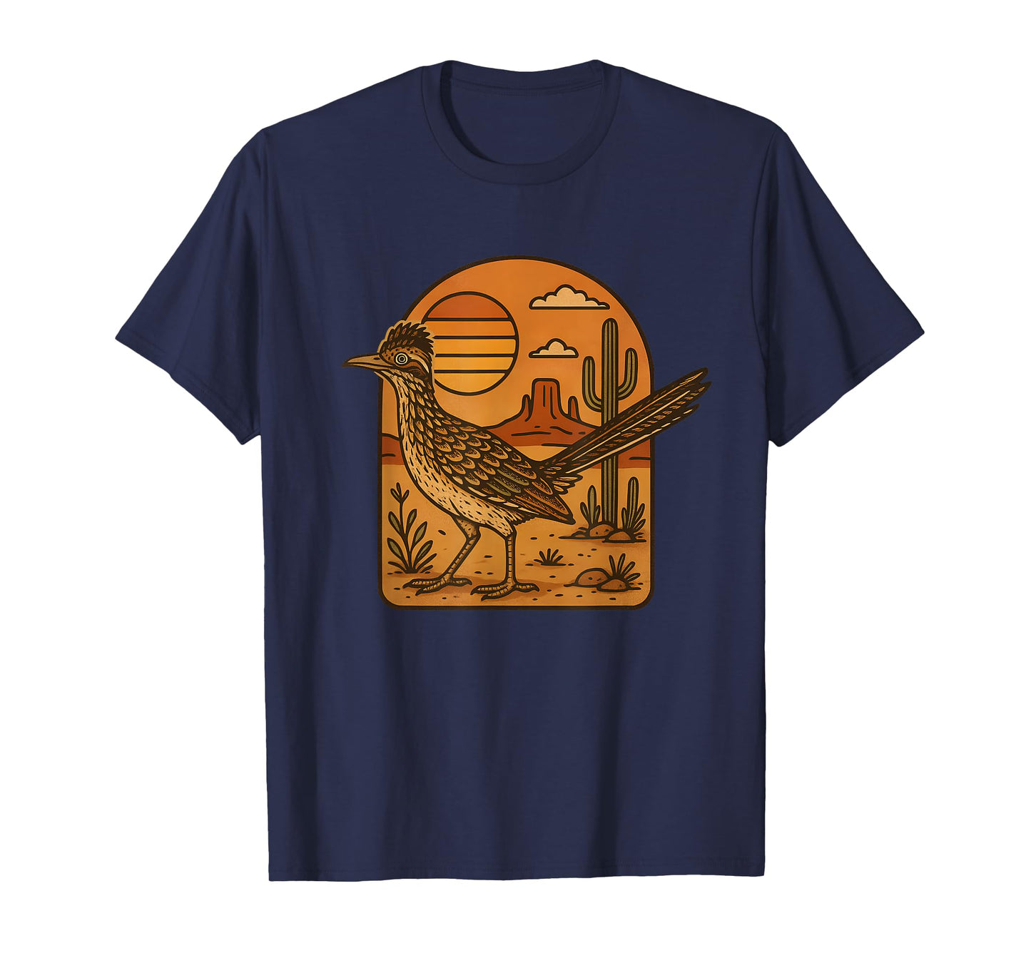 Boho Desert Roadrunner Artwork T-Shirt