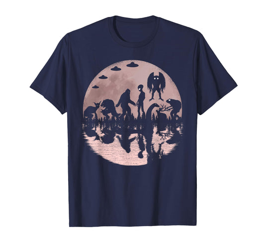 Cryptid Bigfoot Loch Ness Monster Mothman And Other Cryptids T-Shirt