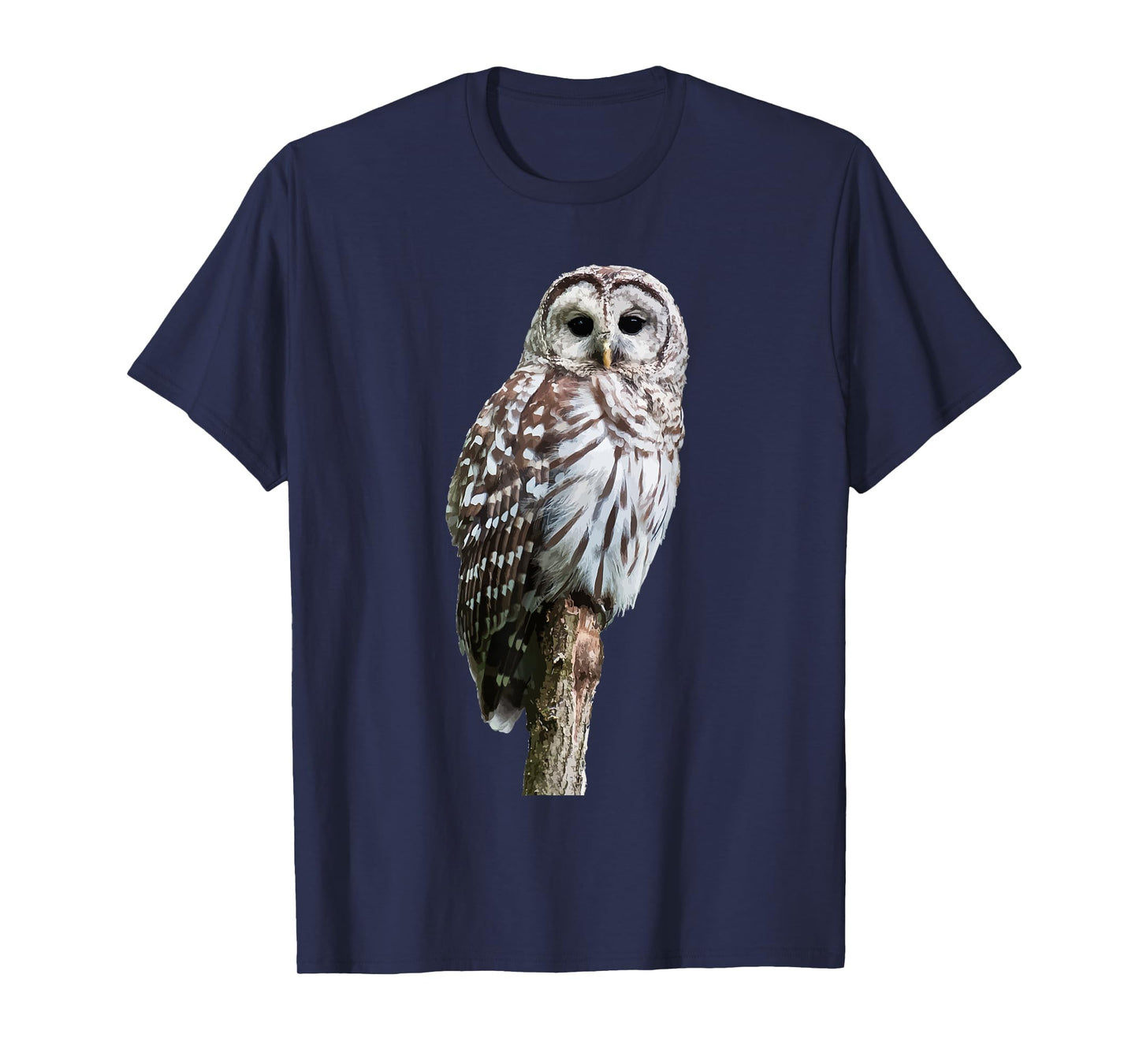 Barred Owl Bird Graphic Tee | Birder Birding | Cute Owl Gift T-Shirt