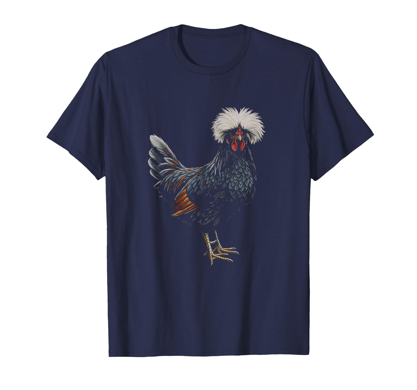 Polish Chicken Drawing Art Design T-Shirt