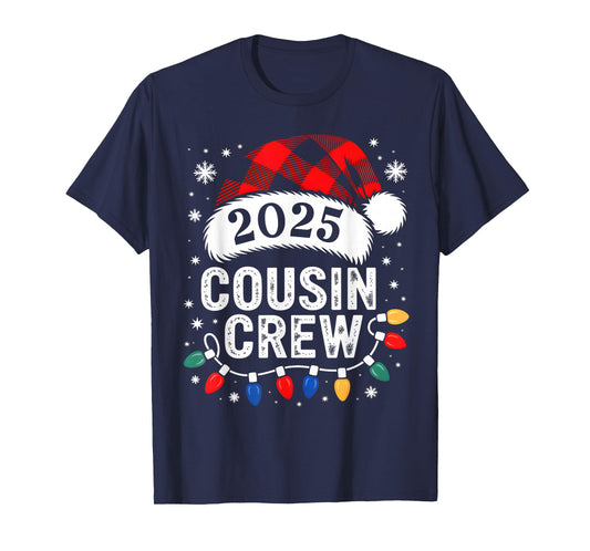 Christmas Cousin Crew 2025 Matching Xmas Family Pajama Pjs T-Shirt