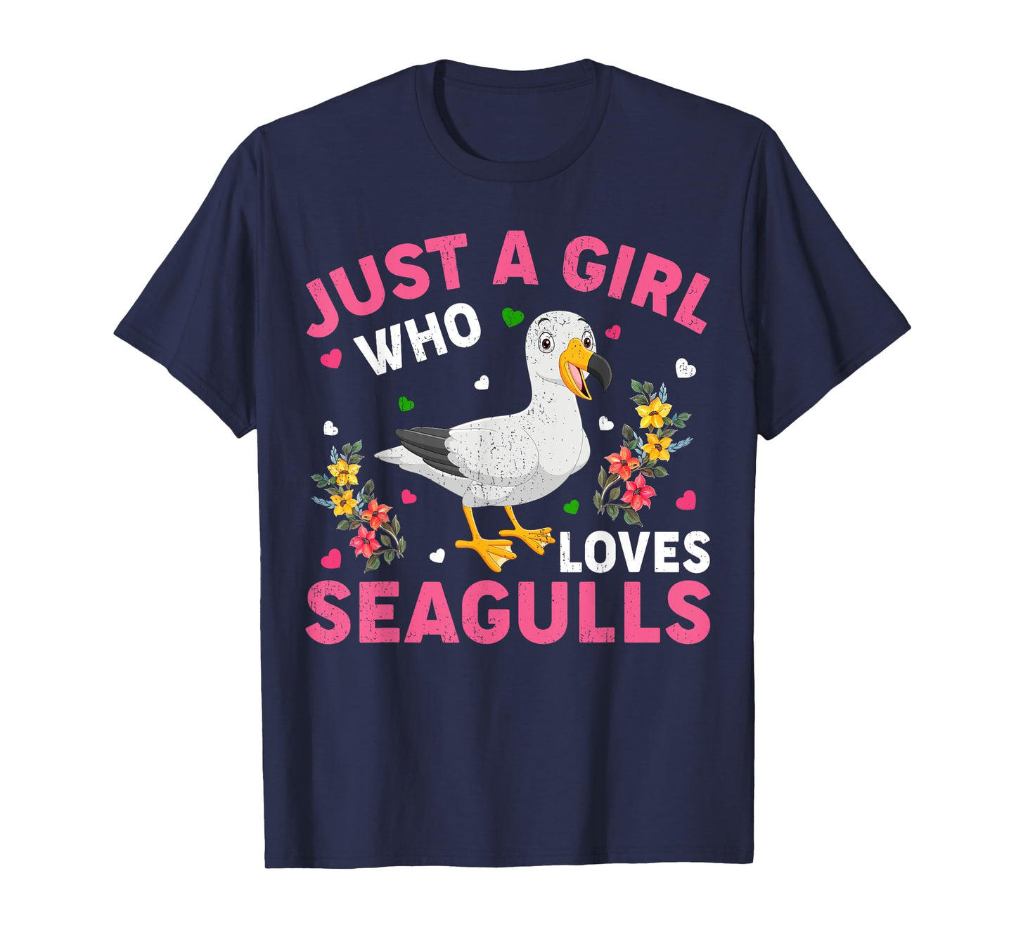 Seagull Bird Lover Just A Girl Who Loves Seagulls T-Shirt
