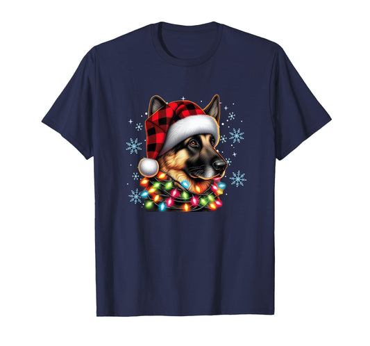 German Shepherd Christmas Xmas German Shepherd Lover T-Shirt