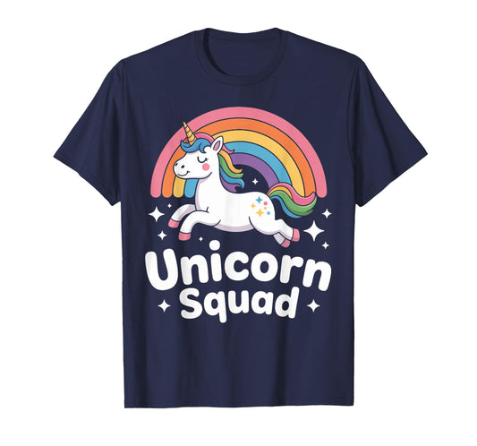 Unicorn Squad Rainbow Leaping Unicorn T-Shirt