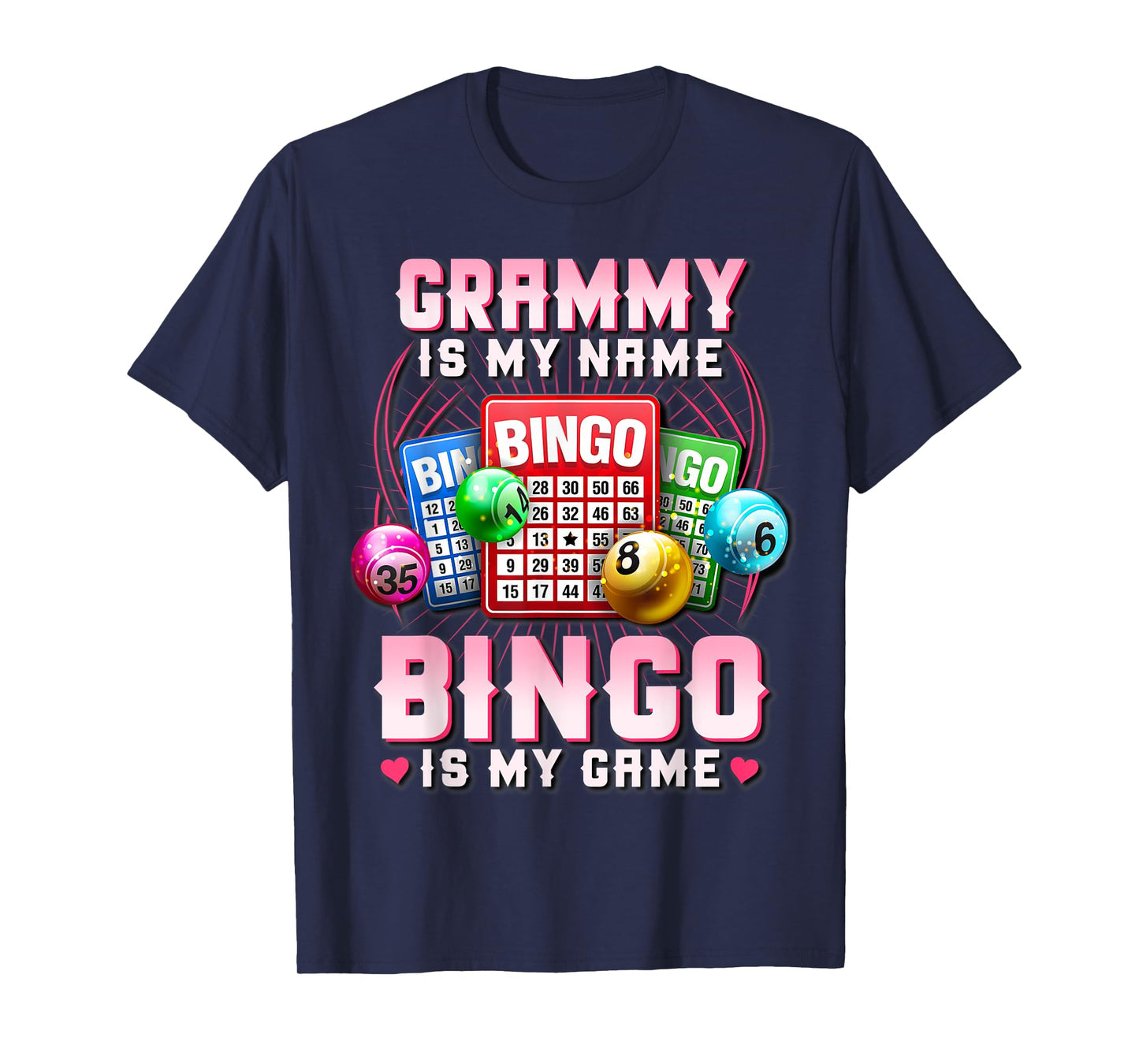 Bingo Player Grammy Is My Name Bingo Is My Game Xmas T-Shirt