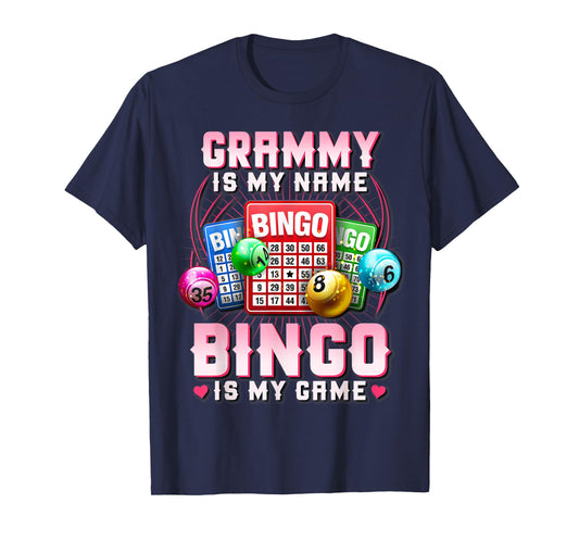 Bingo Player Grammy Is My Name Bingo Is My Game Xmas T-Shirt