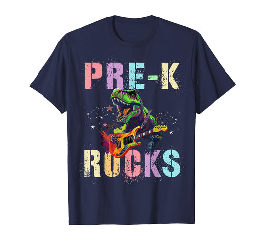 Cute PRE-K ROCKS Teacher Squad PreK Little ABCD Rockstars T-Shirt for Men Women Girls Kids