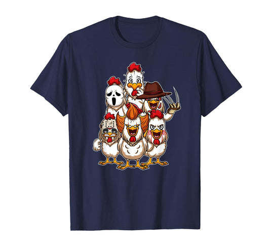 My Little Horror Crew - Halloween Chicken Horror Movie T-Shirt