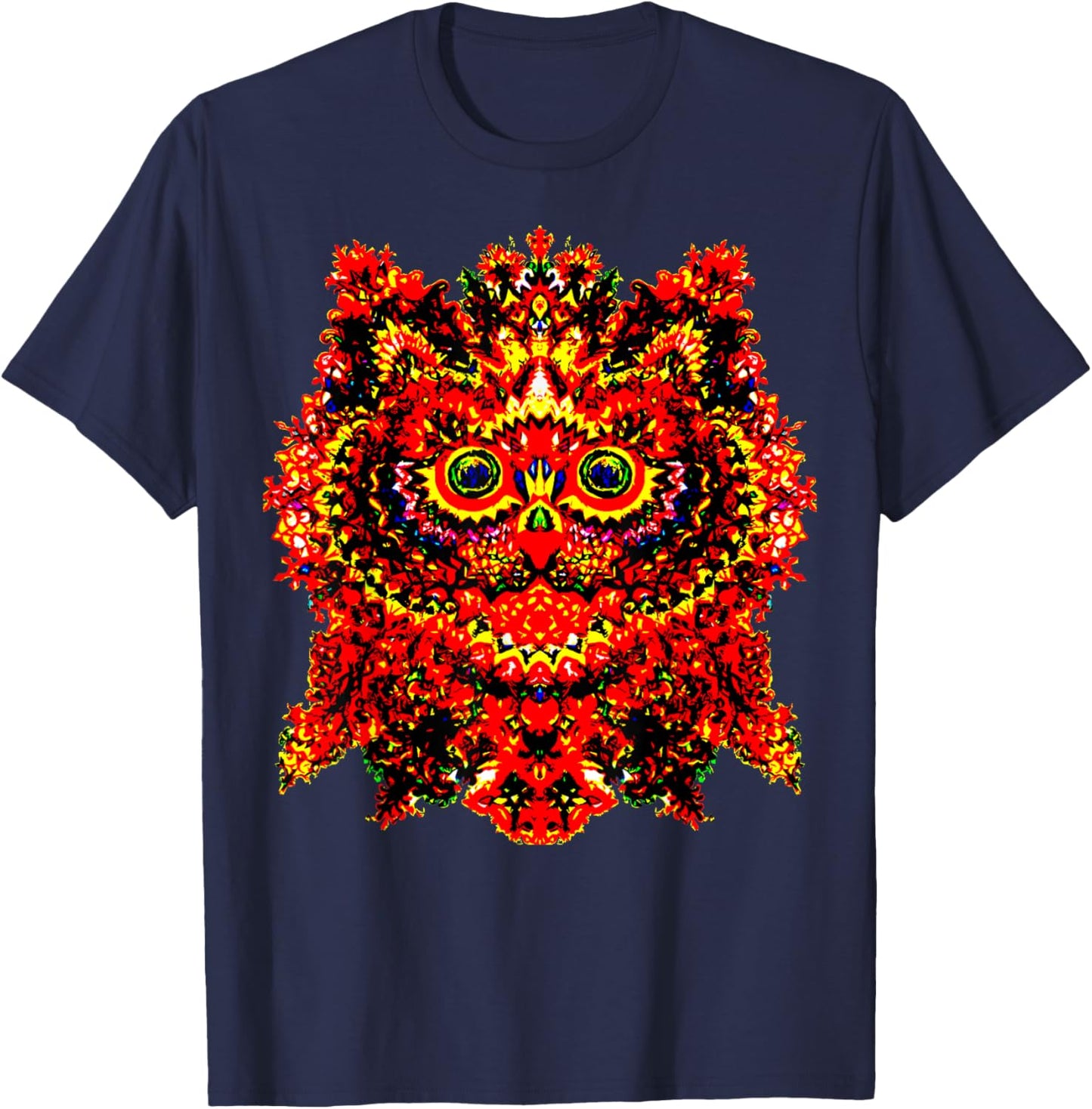 KALEIDOSCOPE KITTY - Louis Wain Psychedelic Cat Art T Shirt T-Shirt