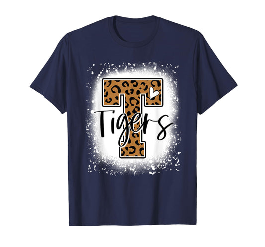 Leopard Tigers School Team Sports Fan Spirits Mascot T-Shirt