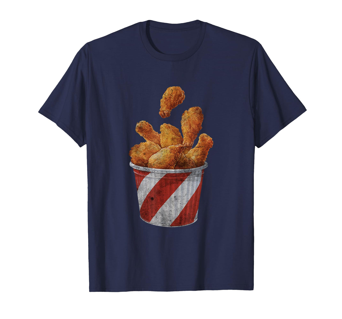 Retro National Fried Chicken Day Funny Fast Food Lover T-Shirt