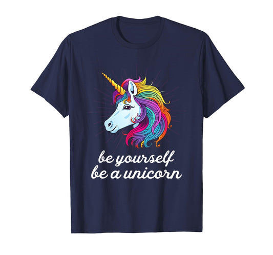 Be Yourself Be A Unicorn Rainbow LGBTQ Pride T-Shirt