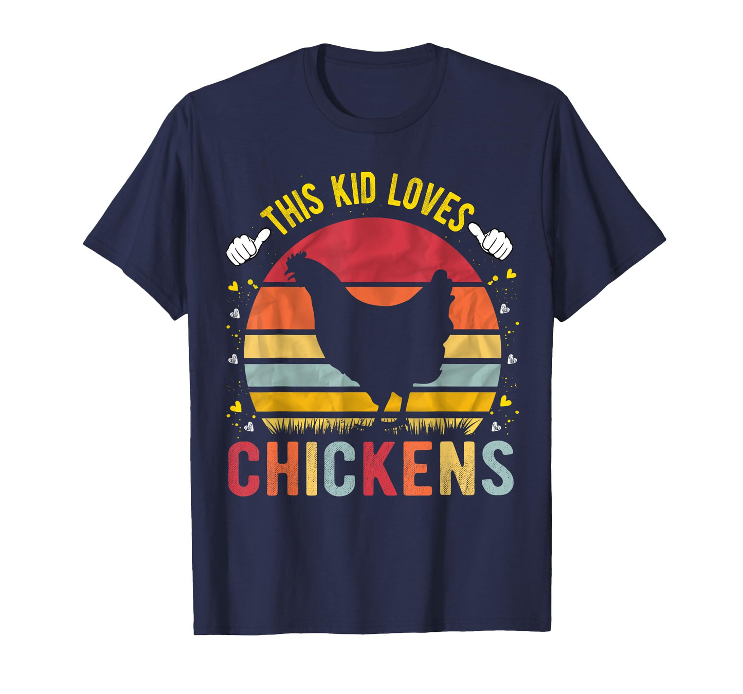 This Kid Loves Chickens Boys and Girls Chicken Gift T-Shirt
