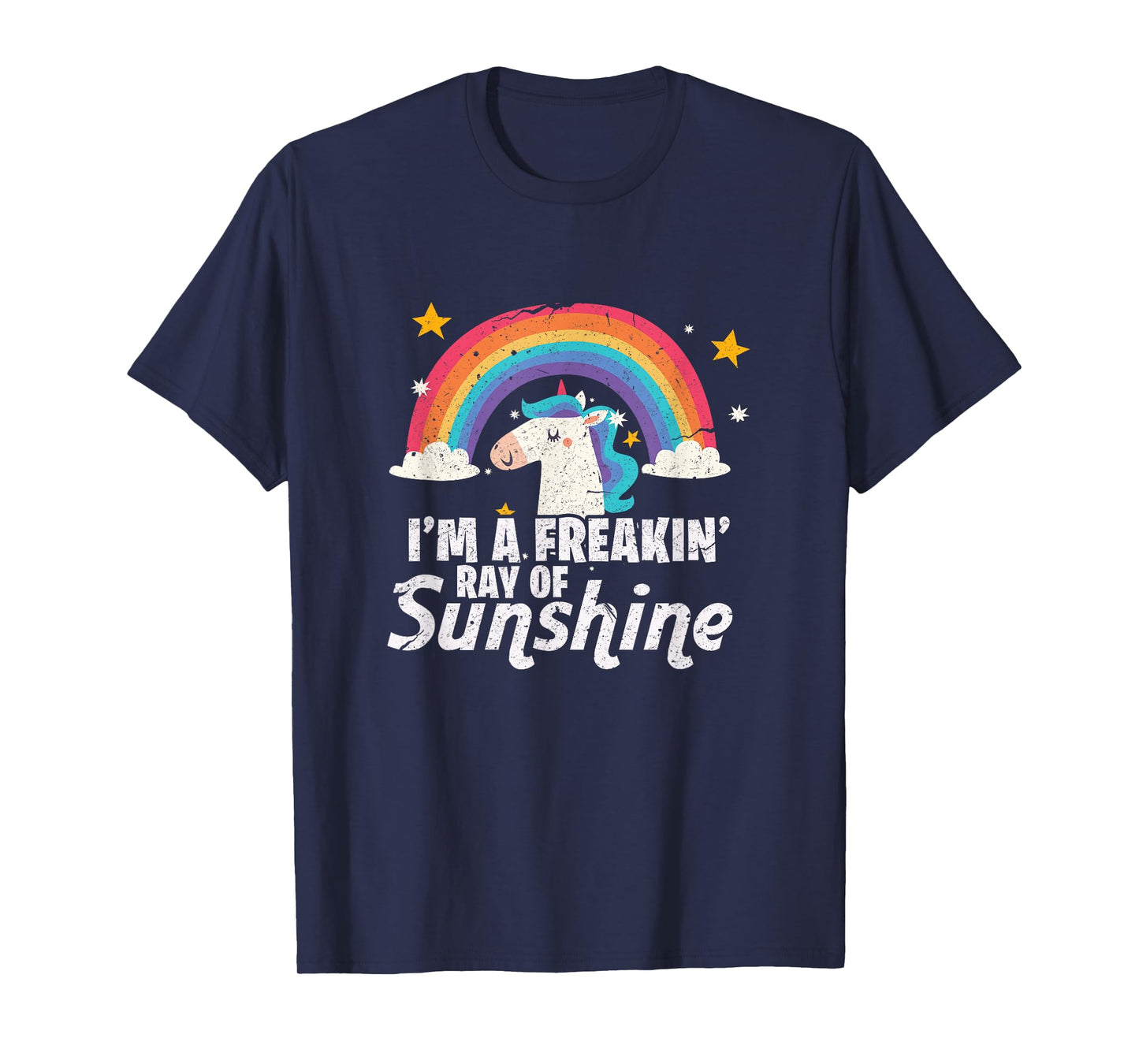 I'm A Freaking Ray Of Sunshine Shirt | Funny Unicorn Gift T-Shirt