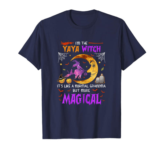 I'm Yaya Witch Greek Grandma Magical Halloween T-Shirt