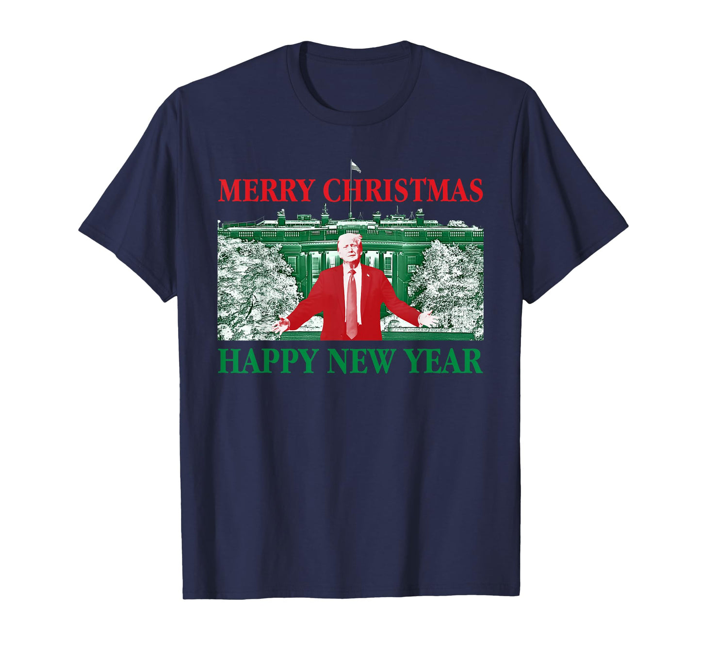 47th President Merry Christmas Xmas Happy New Year 2025 2026 T-Shirt