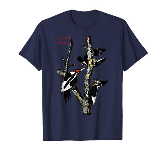 Audubon Ivory-billed Woodpecker North American Birds T-Shirt