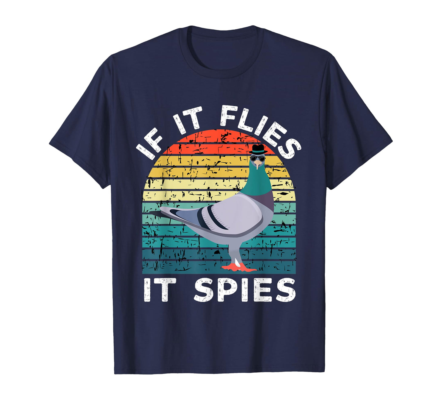 If It Flies It Spies Pigeons Are Liars Conspiracy Vintage T-Shirt