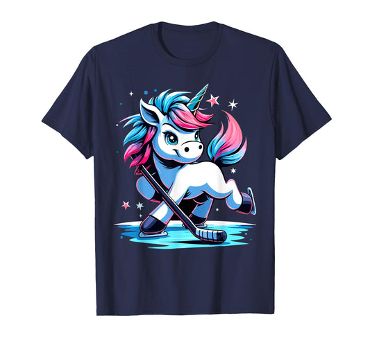 Ice Hockey Unicorn Kawaii Ice Hockey Mom T-Shirt