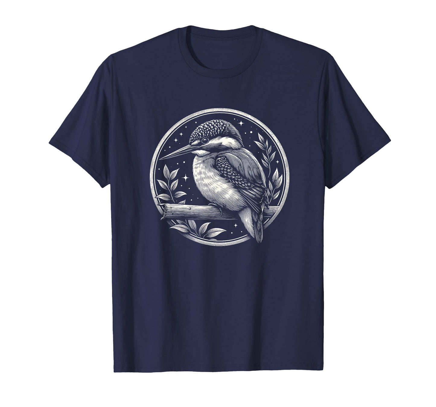 Kingfisher Birding Graphic Art Design T-Shirt