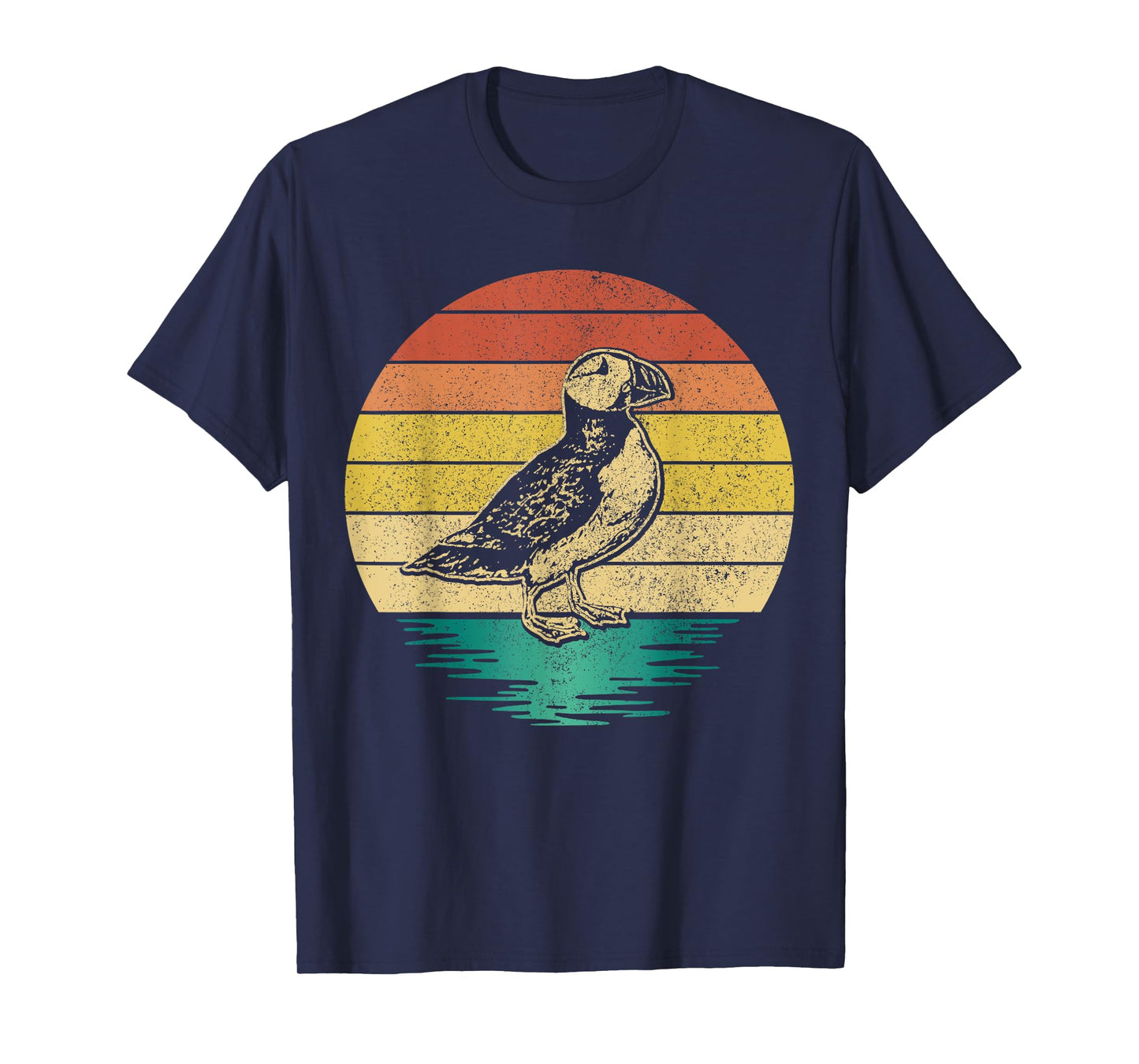Puffin Bird Vintage Iceland Funny Puffin T-Shirt