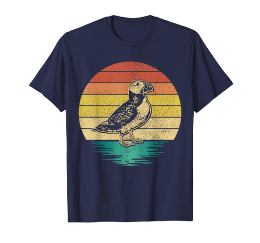 Puffin Bird Vintage Iceland Funny Puffin T-Shirt