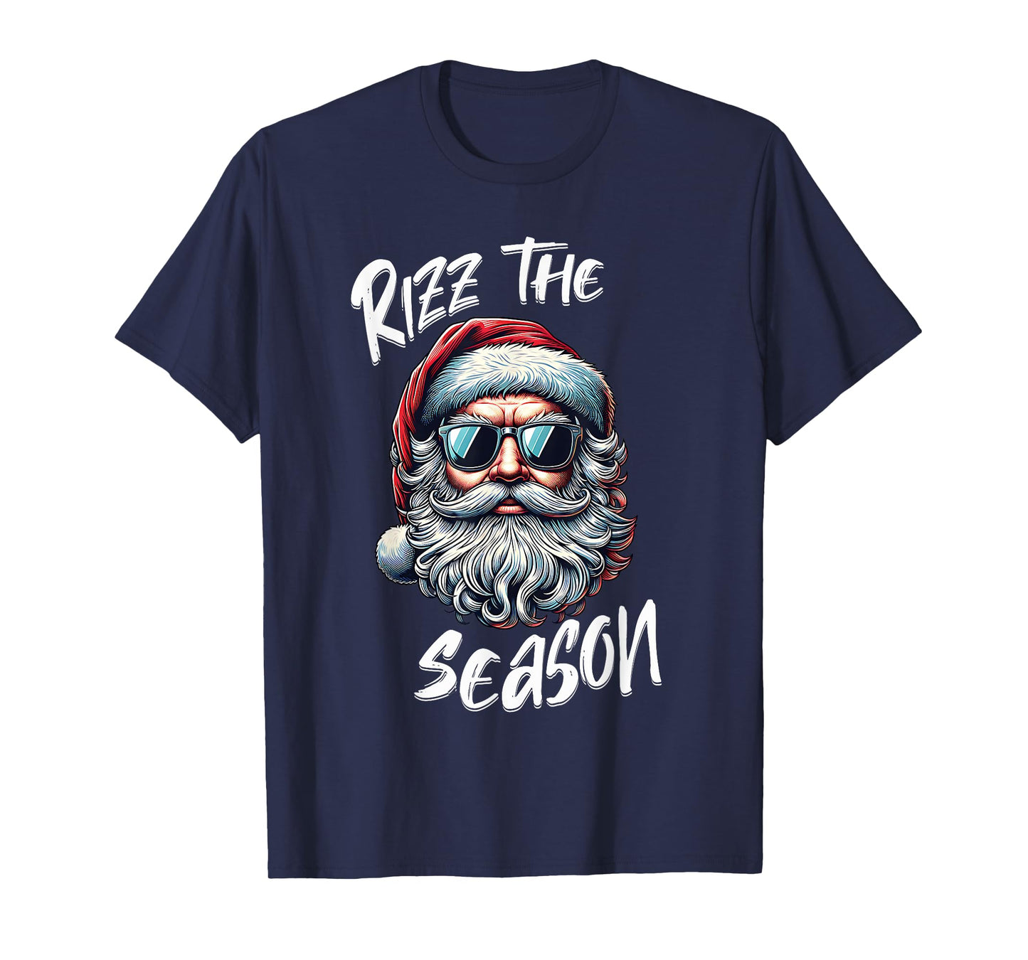 Rizz The Season Teens Kids School Christmas Santa Claus T-Shirt