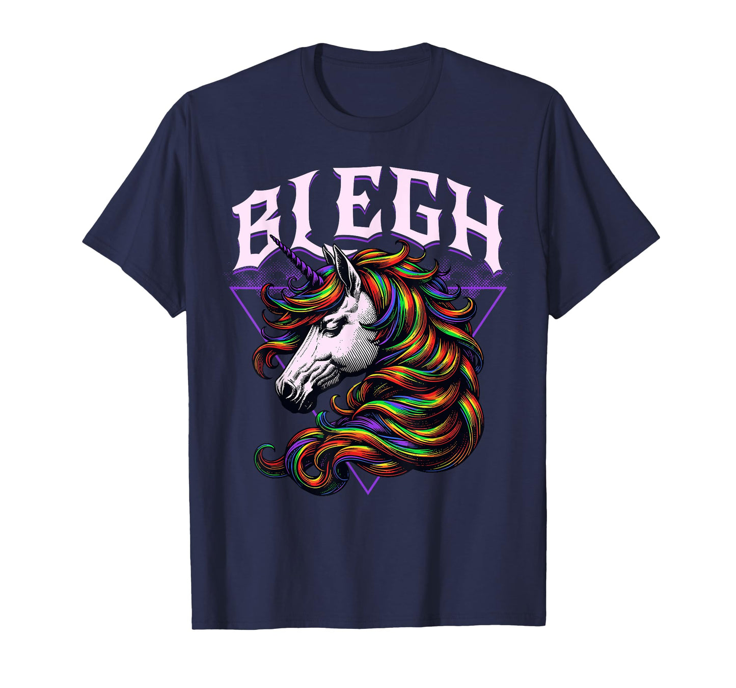 Concert Unicorn Heavy Hardcore Festival Blegh and Breakdowns T-Shirt