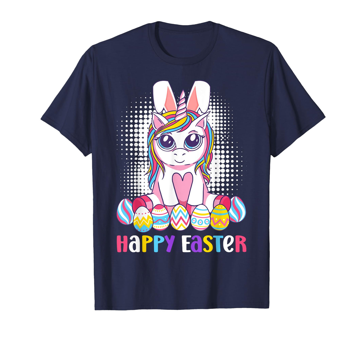 Easter Unicorn Shirt Bunny Boys Girls Kids Happy Easter T-Shirt
