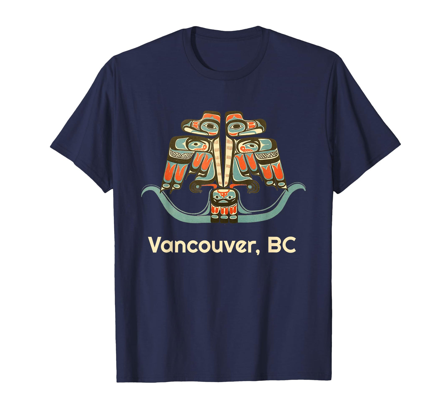 Vancouver British Columbia Canada Thunderbird BC Haida Art T-Shirt