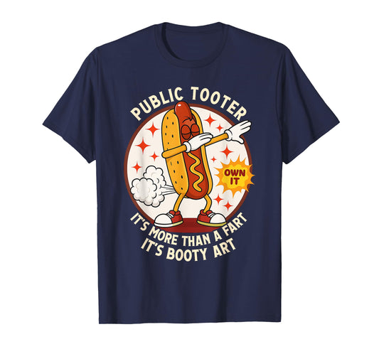 Public Tooter Funny Inappropriate Embarrassing Adult Humor T-Shirt