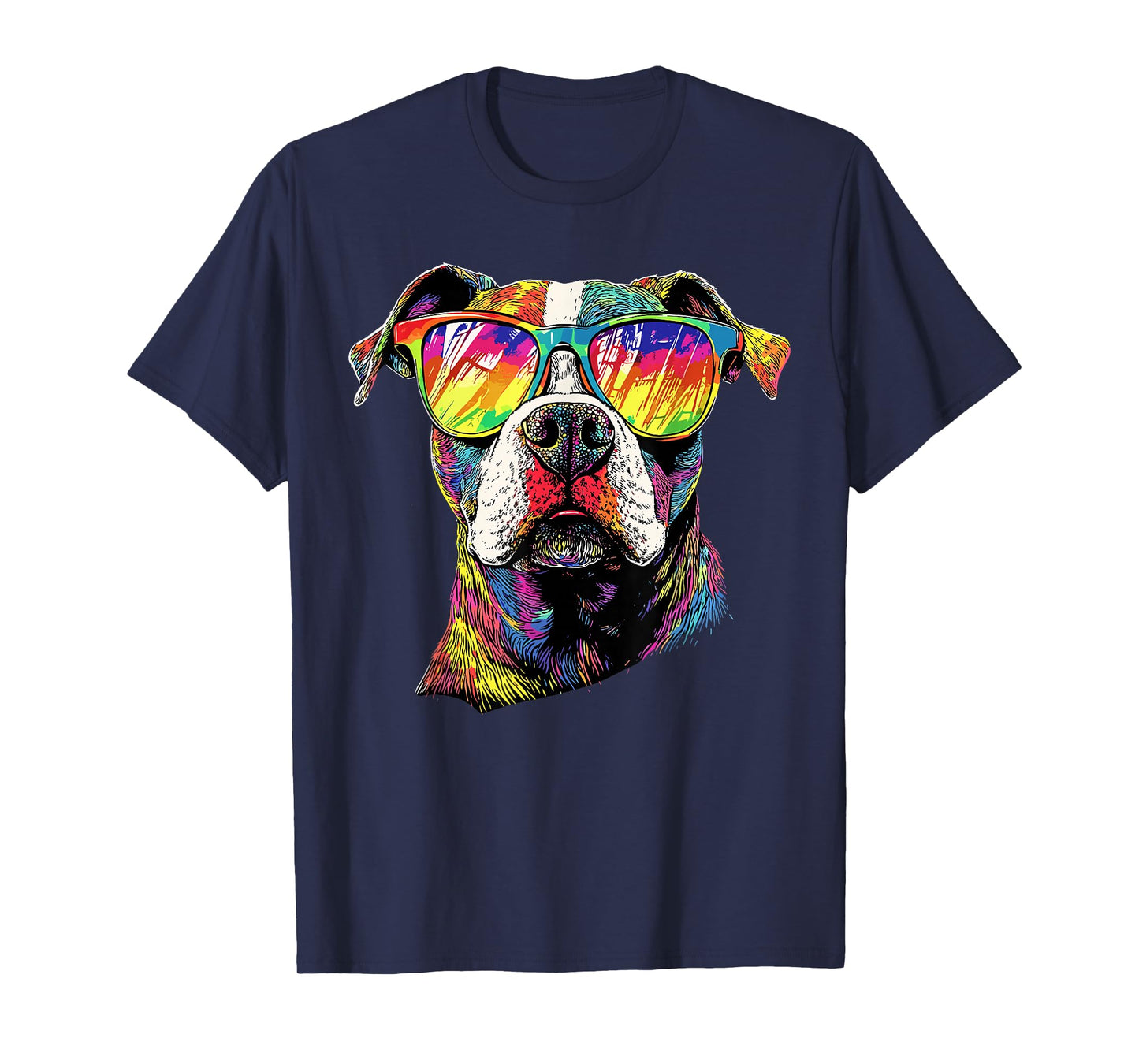 Pitbull with Sunglasses Pittie American Pit Bull Terrier T-Shirt