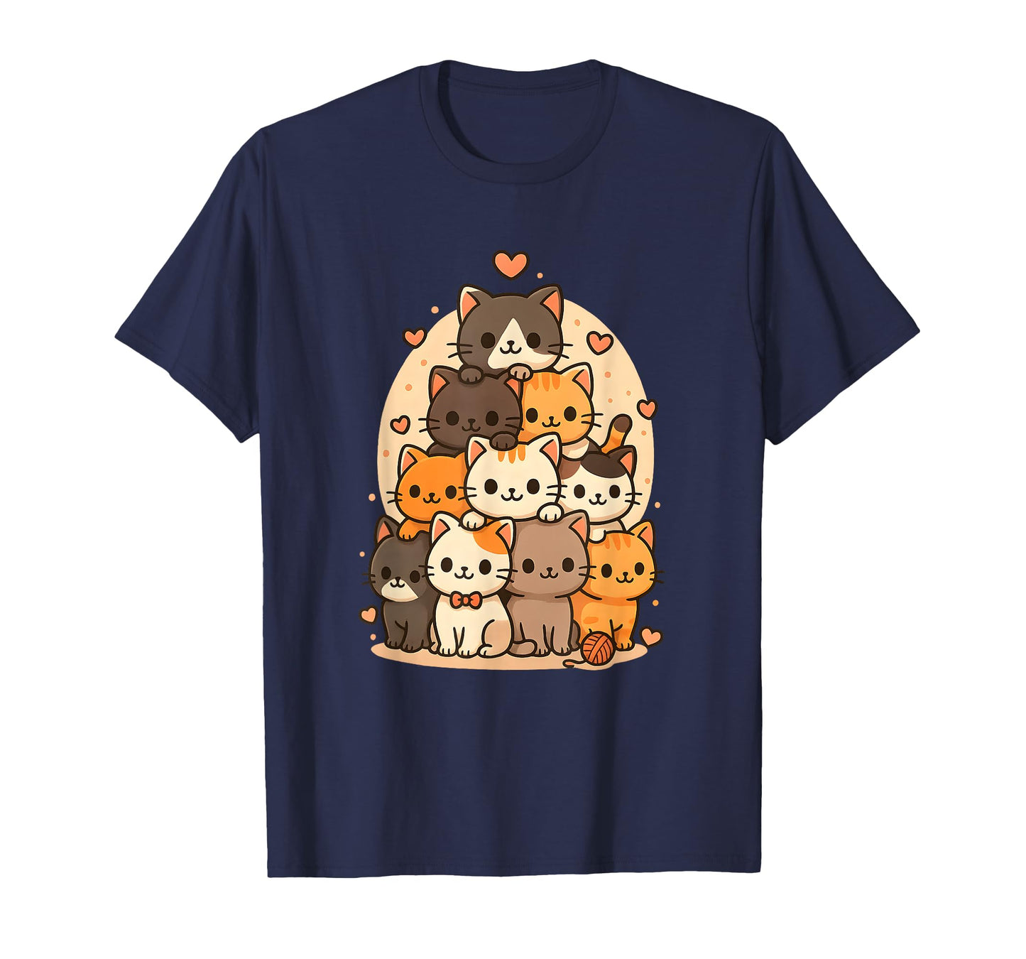 Cute Kawaii Cats Neko Funny Kitten Cat Lover Cartoon Gift T-Shirt