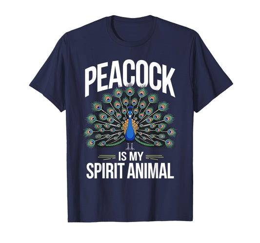Funny Peacock Art For Men Women Adult Feather Peacock Lover T-Shirt