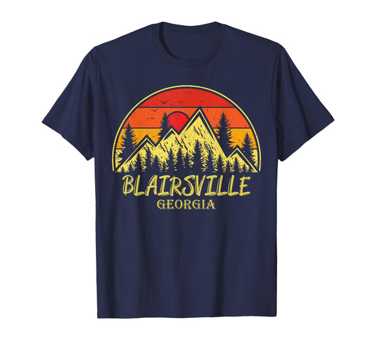 Vintage Blairsville Georgia GA Mountains Hiking Souvenir T-Shirt